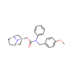 COc1ccc(CN(C(=O)O[C@@H]2C[C@@H]3CC[C@H](C2)N3C)c2ccccc2)cc1 ZINC000101152092