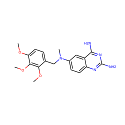 COc1ccc(CN(C)c2ccc3nc(N)nc(N)c3c2)c(OC)c1OC ZINC000003814865