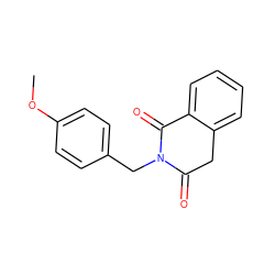 COc1ccc(CN2C(=O)Cc3ccccc3C2=O)cc1 ZINC000001387659