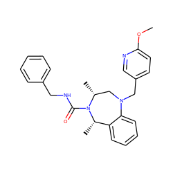 COc1ccc(CN2C[C@@H](C)N(C(=O)NCc3ccccc3)[C@@H](C)c3ccccc32)cn1 ZINC001772621954