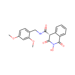 COc1ccc(CNC(=O)[C@H]2C(=O)N(O)C(=O)c3ccccc32)c(OC)c1 ZINC000103138345