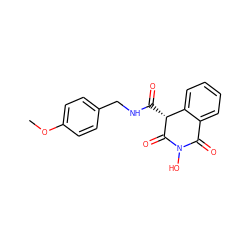 COc1ccc(CNC(=O)[C@H]2C(=O)N(O)C(=O)c3ccccc32)cc1 ZINC000103138340