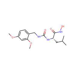 COc1ccc(CNC(=O)N[C@@H](CC(C)C)C(=O)NO)c(OC)c1 ZINC000653795222