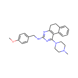 COc1ccc(CNc2nc3c(c(N4CCN(C)CC4)n2)-c2ccccc2CC3)cc1 ZINC000653694239