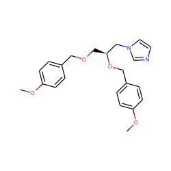 COc1ccc(COC[C@@H](Cn2ccnc2)OCc2ccc(OC)cc2)cc1 ZINC000000596723