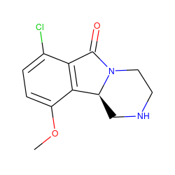 COc1ccc(Cl)c2c1[C@@H]1CNCCN1C2=O ZINC000035272386