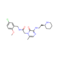 COc1ccc(Cl)cc1CNC(=O)Cn1c(C)cnc(NCC[C@@H]2CCCCN2)c1=O ZINC000066077559