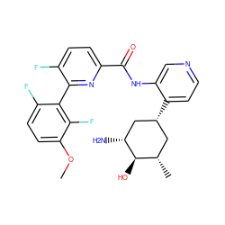 COc1ccc(F)c(-c2nc(C(=O)Nc3cnccc3[C@@H]3C[C@H](C)[C@@H](O)[C@H](N)C3)ccc2F)c1F ZINC000140332645