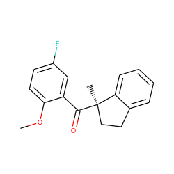 COc1ccc(F)cc1C(=O)[C@]1(C)CCc2ccccc21 ZINC000035070232