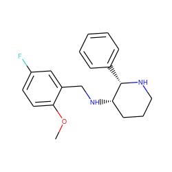 COc1ccc(F)cc1CN[C@H]1CCCN[C@H]1c1ccccc1 ZINC000022938133