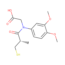 COc1ccc(N(CC(=O)O)C(=O)[C@H](C)CS)cc1OC ZINC000028261342