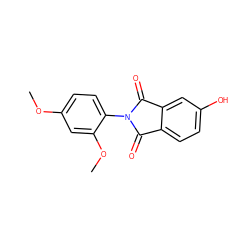 COc1ccc(N2C(=O)c3ccc(O)cc3C2=O)c(OC)c1 ZINC000028818086