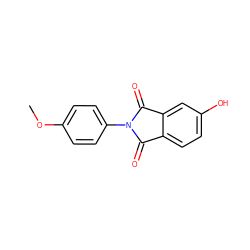 COc1ccc(N2C(=O)c3ccc(O)cc3C2=O)cc1 ZINC000028818075