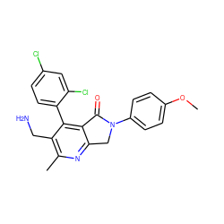 COc1ccc(N2Cc3nc(C)c(CN)c(-c4ccc(Cl)cc4Cl)c3C2=O)cc1 ZINC000034804229