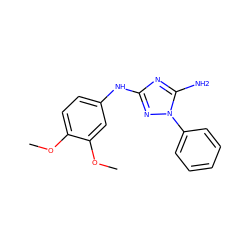 COc1ccc(Nc2nc(N)n(-c3ccccc3)n2)cc1OC ZINC000072124608