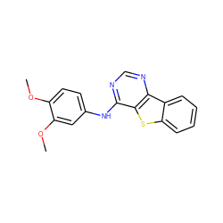 COc1ccc(Nc2ncnc3c2sc2ccccc23)cc1OC ZINC000095572420