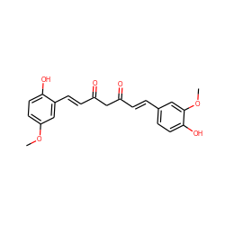 COc1ccc(O)c(/C=C/C(=O)CC(=O)/C=C/c2ccc(O)c(OC)c2)c1 ZINC000140702685