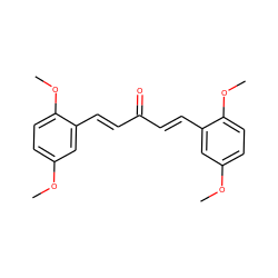 COc1ccc(OC)c(/C=C/C(=O)/C=C/c2cc(OC)ccc2OC)c1 ZINC000034513720