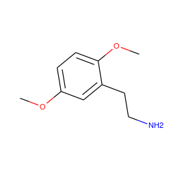 COc1ccc(OC)c(CCN)c1 ZINC000000389703