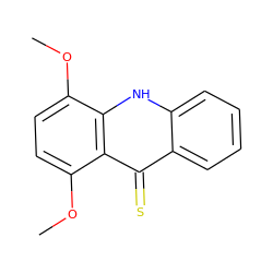 COc1ccc(OC)c2c(=S)c3ccccc3[nH]c12 ZINC000006404102