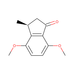 COc1ccc(OC)c2c1C(=O)C[C@@H]2C ZINC000001743642