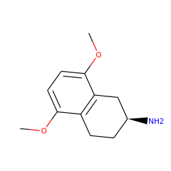 COc1ccc(OC)c2c1CC[C@H](N)C2 ZINC000029213615