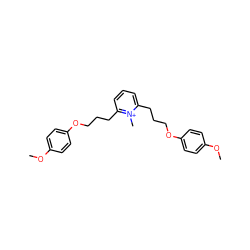COc1ccc(OCCCc2cccc(CCCOc3ccc(OC)cc3)[n+]2C)cc1 ZINC000095582141