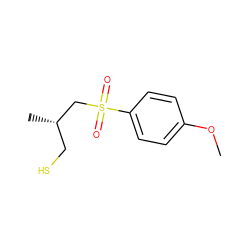 COc1ccc(S(=O)(=O)C[C@@H](C)CS)cc1 ZINC000028022340