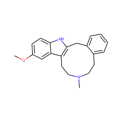 COc1ccc2[nH]c3c(c2c1)CCN(C)CCc1ccccc1C3 ZINC000028894007