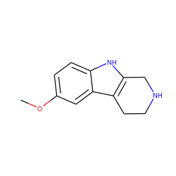 COc1ccc2[nH]c3c(c2c1)CCNC3 ZINC000019202437