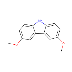 COc1ccc2[nH]c3ccc(OC)cc3c2c1 ZINC000000219676