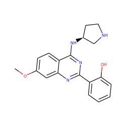 COc1ccc2c(N[C@H]3CCNC3)nc(-c3ccccc3O)nc2c1 ZINC000059286530