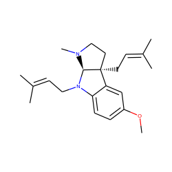 COc1ccc2c(c1)[C@]1(CC=C(C)C)CCN(C)[C@@H]1N2CC=C(C)C ZINC000040379298