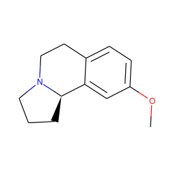 COc1ccc2c(c1)[C@H]1CCCN1CC2 ZINC001772656084