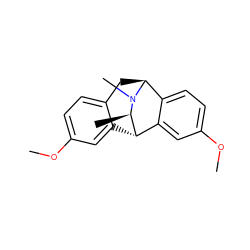 COc1ccc2c(c1)[C@H]1c3cc(OC)ccc3[C@H](C2)N(C)[C@@H]1C ZINC000473234858