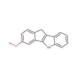 COc1ccc2c(c1)-c1[nH]c3ccccc3c1C2 ZINC000038339758