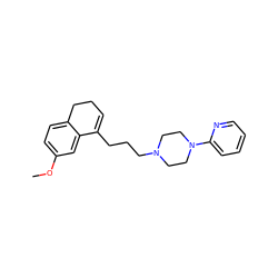 COc1ccc2c(c1)C(CCCN1CCN(c3ccccn3)CC1)=CCC2 ZINC000013733288