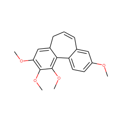 COc1ccc2c(c1)C=CCc1cc(OC)c(OC)c(OC)c1-2 ZINC000029467042