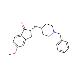 COc1ccc2c(c1)C[C@@H](CC1CCN(Cc3ccccc3)CC1)C2=O ZINC000001482645