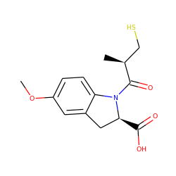 COc1ccc2c(c1)C[C@H](C(=O)O)N2C(=O)[C@@H](C)CS ZINC000028259795