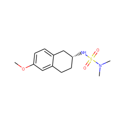 COc1ccc2c(c1)CC[C@@H](NS(=O)(=O)N(C)C)C2 ZINC000653747396