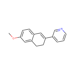 COc1ccc2c(c1)CCC(c1cccnc1)=C2 ZINC000013684508