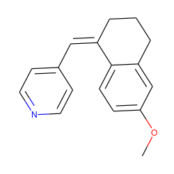 COc1ccc2c(c1)CCC/C2=C/c1ccncc1 ZINC000100059761