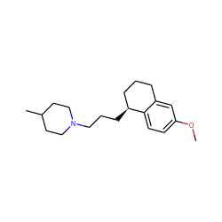 COc1ccc2c(c1)CCC[C@@H]2CCCN1CCC(C)CC1 ZINC000013678018