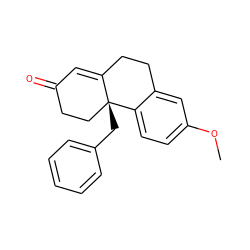 COc1ccc2c(c1)CCC1=CC(=O)CC[C@]12Cc1ccccc1 ZINC000013473932