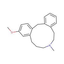 COc1ccc2c(c1)CCCN(C)CCc1ccccc1C2 ZINC000028711627