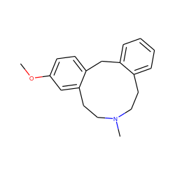 COc1ccc2c(c1)CCN(C)CCc1ccccc1C2 ZINC000013684083