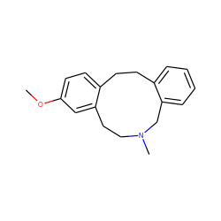 COc1ccc2c(c1)CCN(C)Cc1ccccc1CC2 ZINC000045349304