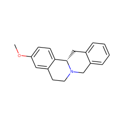 COc1ccc2c(c1)CCN1Cc3ccccc3C[C@@H]21 ZINC000029747000