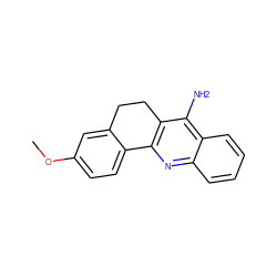 COc1ccc2c(c1)CCc1c-2nc2ccccc2c1N ZINC000013766020